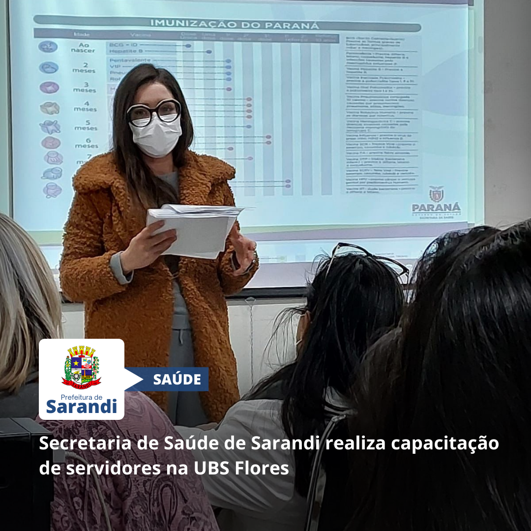 Secretaria de Saúde de Sarandi realiza capacitação de servidores na UBS Flores